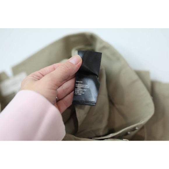 Lafayette 148 Pants Women 8 Paper Bag High Waist Belted Cargo Khaki‎ Boho Preppy - Picture 13 of 14